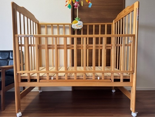 カトージ ベビーベッド ハイタイプ  KATOJI 赤ちゃん用品 美品　02020 レギュラーサイズ