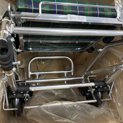 新品　マキテック　コンパクト介助車　折りたたみ車椅子　簡易車椅子　アルミ製　丈夫　愛知県 一宮市 名古屋 稲沢 江南 岩倉 岐阜 羽島 各務ヶ原 三重 愛知 グッドプライス一宮の画像