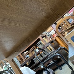 T2507-211 ワークデスク フック等取り付け有り キズ汚れ有りの画像
