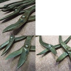 中古品 金切り鋏 板金鋏 盛久 はさみ 4本セット ステン用 大工道具 ハンドツール 札幌市 新道東店の画像