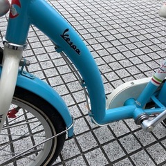 【18インチ自転車】補助輪付　ベスパ製❗️若林自転車　唐崎店　SALE中❗️の画像