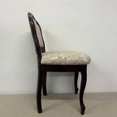 26【S.R】美品 アンティーク調 バロック調 ネコ足 猫足 ダイニングチェアー 彫刻 幅約42×奥50×高80㎝ 香川発の画像