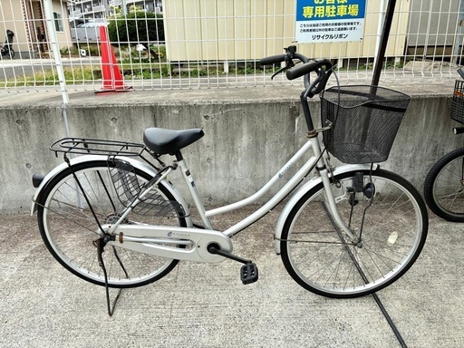 26インチ 中古 自転車 変速なし ママチャリ 買取 引取 calad 自転車 26インチ グリーン色 ママチャリ 中古品 お買取りさせて