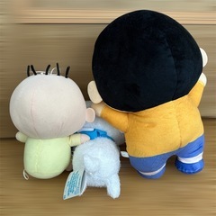 大人気 クレヨンしんちゃん シロ ぬいぐるみ 3点セット の画像