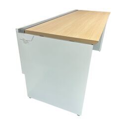 okamura オカムラ プロユニット 平机 デスク ウッド 幅1600㎜ 中古 机 オフィス 家具の画像