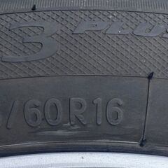 本日掲載最終日‼️185/60R16 東北6県無料配送対応‼️爆安‼️最終値下げ‼️①超超超バリ溝❗国産 トーヨータイヤ製 ❗ アルミ付き 国産 タイヤ !!　サマー　タイヤの画像