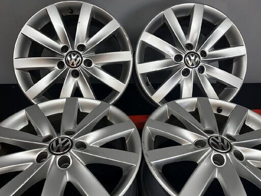 フォルクスワーゲン ゴルフ7 ハイライン 純正17インチ 2本② フォルクスワーゲン VW ゴルフ7 ハイライン 純正 17インチ 7J+49