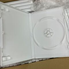 DVDケース Blu-rayケース 1枚収納 15mm厚 シングル トールケース 65枚 ホワイト 空ケースの画像