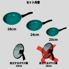 新品スターライフフライパン3点+24cm蓋の画像