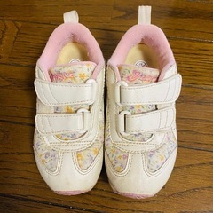 アシックス花柄スニーカー16cm2足セットの画像