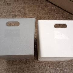 プラスチック製　ボックス　２個セットの画像