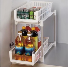 ニトリ　N スライドトレー　2段　調味料ラック の画像