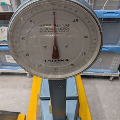 中古　 TANAKA 体重計 自動台キャスターつきの画像