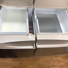 リサイクルショップどりーむ鹿大前店】No2346　ミツビシ　6ドア冷蔵庫　2010年製　445L　自動製氷機能付き　の画像