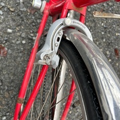 3段切り替え自転車　赤の画像