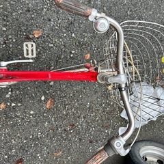 3段切り替え自転車　赤の画像