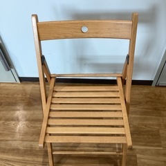 折りたたみイス【町田市再生家具】0718 Bの画像