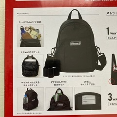 コールマン3WAYバッグの画像