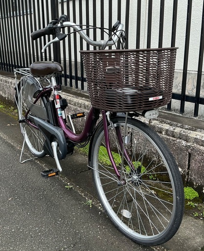 超美品車＞ヤマハ・PASナチュラ・24インチ電動アシスト自転車・3段変速