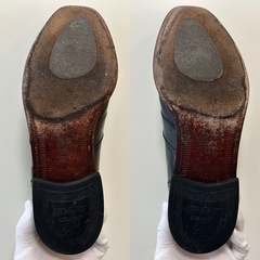 スコッチグレインコインローファー革靴スリッポンウィングチップビジネスシューズドレスシューズ黒色メンズ紳士靴ブラック男性用靴日本製の画像