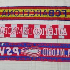 ヨーロッパサッカータオルマフラー3枚 現地購入土産品の画像