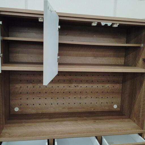 【ジャングルジャングル守口店】【ジモティー割あり】食器棚 茶