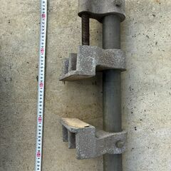 アルミ合金足場 123 ワン・ツゥ・スリー パイプ 単管 丸管 足場 クランプ 110㎝ 4本セット 現状渡しの画像