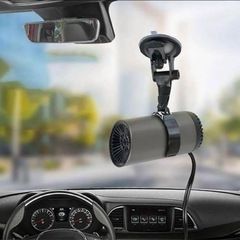 車用温風送風機 高速加熱180°回転 サーキュレーター 車の画像