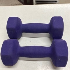 A2507-489 ダンベル 3kg×2 バラ売り不可　キズ 汚れあり の画像