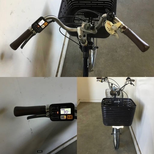 h-2△ q 岐阜発/パナソニック/電動アシスト三輪自転車/スイングあり/3段変速/バッテリー12Ah/充電器なし/走行確認/現状品/ R7.6/18 △