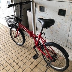 受付終了！折りたたみ自転車(防犯ネット、ダイヤルロック付き)の画像