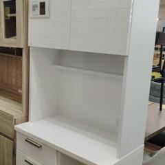 【ジャングルジャングル守口店】食器棚 白の画像