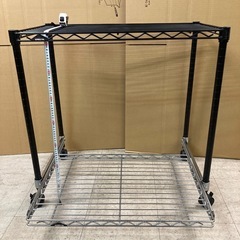 HOME ERECTA ホームエレクター スチールラック 2段 キャスター付きの画像