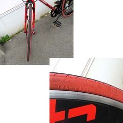 DOPPELGANGER sanctum クロスバイク 7段変速 402S-700C レッド×ブラック 自転車 通勤 通学 ドッペルギャンガー サンクタム 苫小牧西店の画像