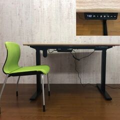 【奥行70cm】電動昇降ワークテーブル 高さ調節＆メモリー機能の画像