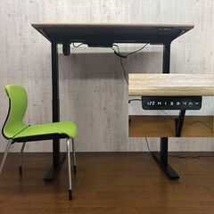 【奥行70cm】電動昇降ワークテーブル 高さ調節＆メモリー機能の画像