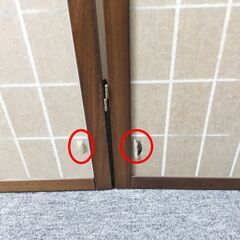 △ 和風パーテーション パーテーション 間仕切り 屏風 和家具 障子の破れあり 現状渡しの画像