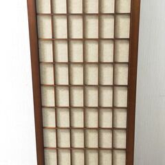 △ 和風パーテーション パーテーション 間仕切り 屏風 和家具 障子の破れあり 現状渡しの画像