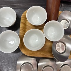 秀峰堂　茶托　小判(ステンレス製)10枚組Ｃ-38の画像