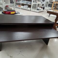 リユースのサカイ栃木店★ジモティ割あり★  テーブル ダークブラウン W85×D45×H46 クリーニング済み TC9776の画像