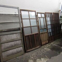 昭和　建具、引き戸  計5この画像