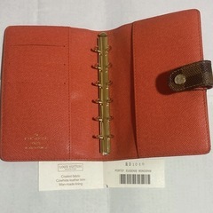 LOUIS VUITTON ルイヴィトン 希少品 手帳カバー アジェンダPM T＆B ロゴ R21040 ダミエキャンバス ブラウンの画像