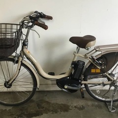 △ q 岐阜発/ ヤマハ/PAS Natura/電動アシスト自転車/3段変速/24インチ/バッテリー8.7Ah/充電器なし/走行確認/現状品/管18s/R7.4/27 △の画像
