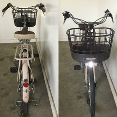 △ q 岐阜発/ ヤマハ/PAS Natura/電動アシスト自転車/3段変速/24インチ/バッテリー8.7Ah/充電器なし/走行確認/現状品/管18s/R7.4/27 △の画像