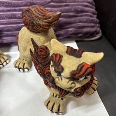 大獅子(横)ペアシーサーの画像