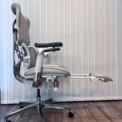 エルゴノミックメッシュオフィスチェア グレーホワイトの画像