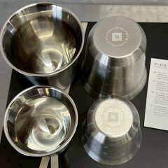 【NESPRESSO】 ピクシー エスプレッソ ルンゴカップ ステンレス製 タンブラー PIXIEコレクション 4個セット 未使用 A0084の画像