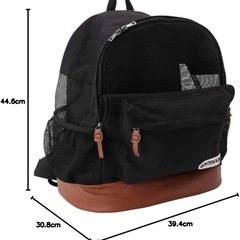 OUTDOOR ペットリュック メッシュタイプ ブラック 犬猫用 Lサイズの画像