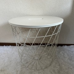 サイドテーブル　収納ケースの画像
