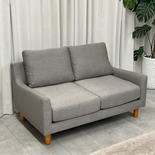 KG-12【新入荷　リサイクル品】NOCE TD2905 ファブリック　２シーターソファ　グレー